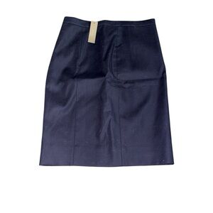 NWT J. Crew Elegant Navy Blue Women's Skirt Size 2P